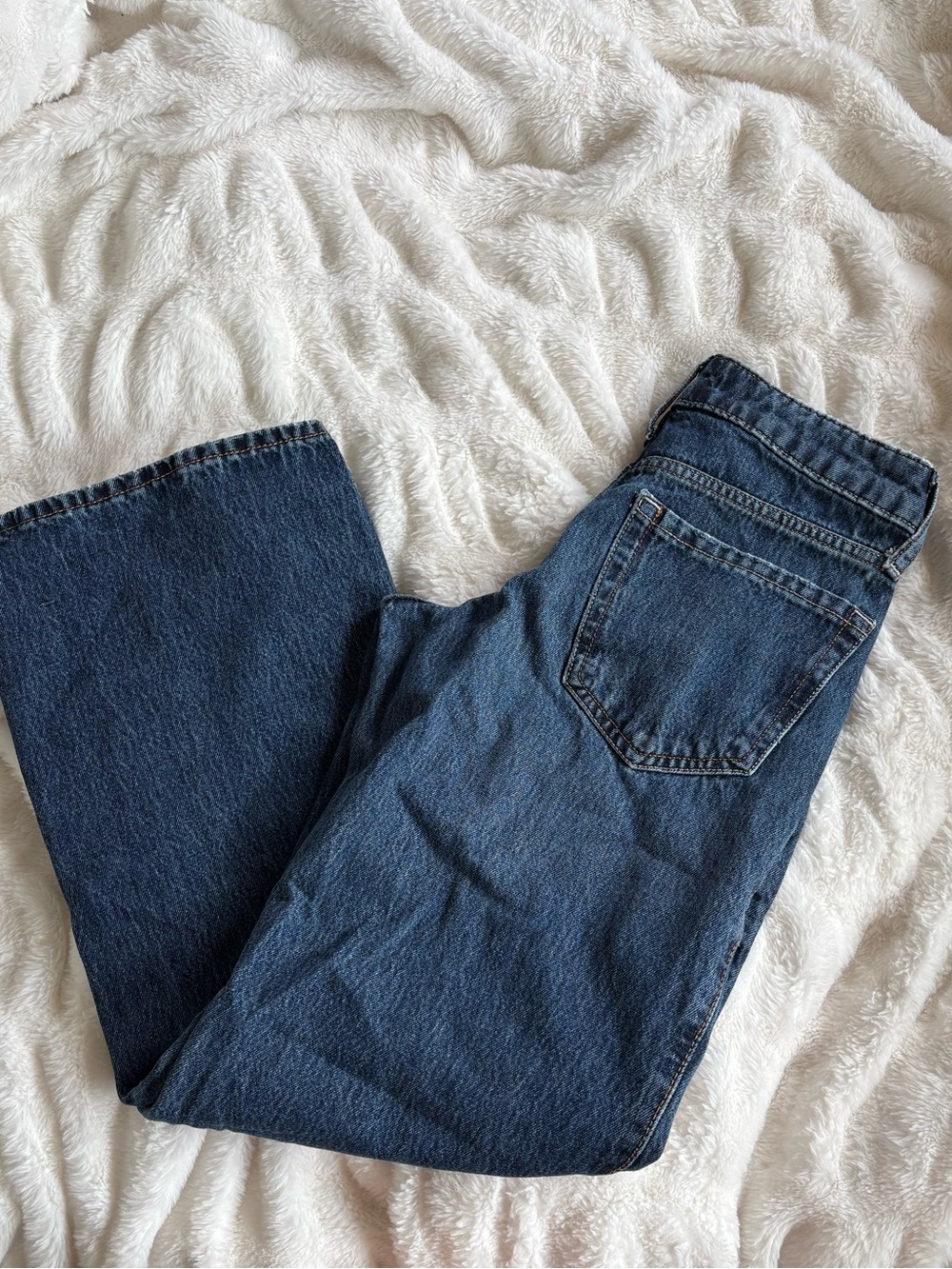 Hollister Women's Dark Blue Low Rise Baggy